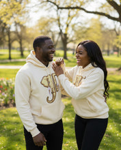 Load image into Gallery viewer, Cream Big Face Hoodie