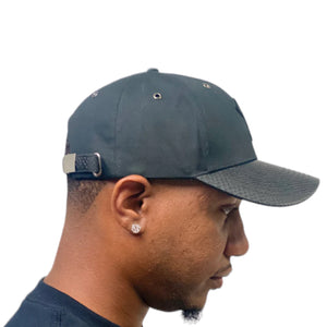 Black logo Strapback-hat