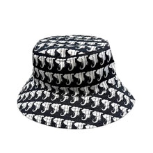 Load image into Gallery viewer, Black Reversible Bucket Hat