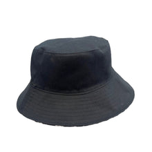 Load image into Gallery viewer, Black Reversible Bucket Hat