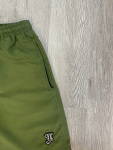 Load image into Gallery viewer, Green Nylon Logo Shorts