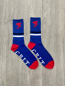 Blue Logo Socks