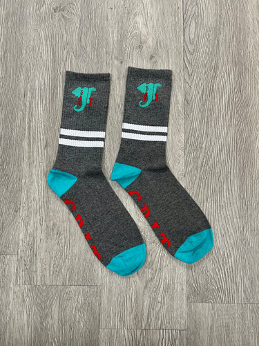 Gray Logo Socks