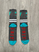 Load image into Gallery viewer, Gray Logo Socks